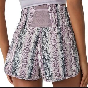 FP Movement by Free People Purple Snake Print Athletic Shorts